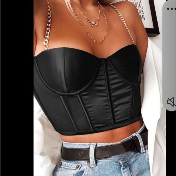 Tops - ❤CORSET STYLE CROP TANK